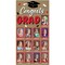 Big Dot of Happiness Red Grad Kraft Photo Banner, Brown Paper K-12 Timeline Display for 4x6 Pictures, High School Graduation, Memory Banner - 1 Ct